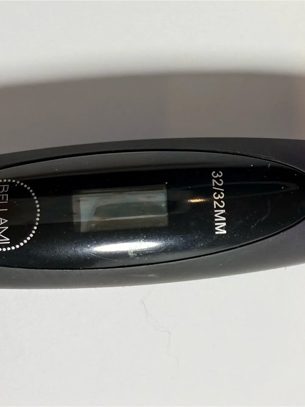 BELLAMI Iridescent Rainbow Barrel Curling Wand with Purple Handle